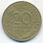 France, 20 сентим (1988 г.)