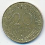 France, 20 сентим (1977 г.)