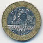 France, 10 франков (1990 г.)