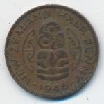Новая Зеландия, 1/2 пенни (1946 г.)