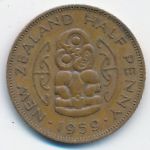 Новая Зеландия, 1/2 пенни (1959 г.)