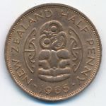 Новая Зеландия, 1/2 пенни (1965 г.)