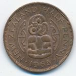 Новая Зеландия, 1/2 пенни (1965 г.)