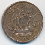 Великобритания, 1/2 пенни (1944 г.)