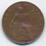 Великобритания, 1/2 пенни (1943 г.)