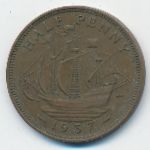Великобритания, 1/2 пенни (1937 г.)