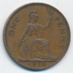 Великобритания, 1 пенни (1938 г.)