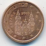 Spain, 2 евроцента (2000 г.)