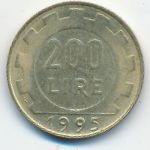 Italy, 200 лир (1995 г.)
