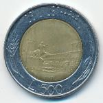 Italy, 500 лир (1995 г.)