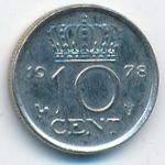 Нидерланды, 10 центов (1978 г.)