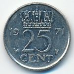 Нидерланды, 25 центов (1971 г.)
