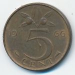 Нидерланды, 5 центов (1966 г.)