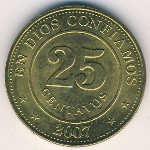 Nicaragua, 25 centavos, 2007–2014