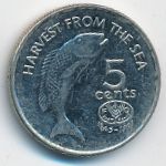 Фиджи, 5 центов (1995 г.)