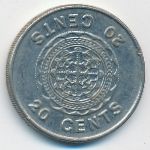 Соломоновы острова, 20 центов (1989 г.)