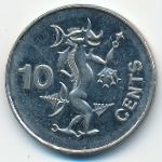 Соломоновы острова, 10 центов (1996 г.)