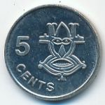 Соломоновы острова, 5 центов (1996 г.)