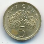 Сингапур, 5 центов (1989 г.)