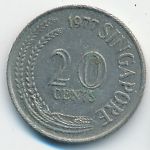 Сингапур, 20 центов (1977 г.)