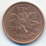 Canada, 1 цент (1998 г.)
