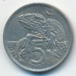 Новая Зеландия, 5 центов (1972 г.)