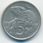 Новая Зеландия, 5 центов (1971 г.)
