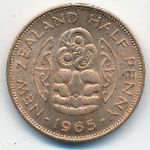 Новая Зеландия, 1/2 пенни (1965 г.)