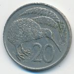 Новая Зеландия, 20 центов (1967 г.)
