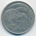 Новая Зеландия, 20 центов (1967 г.)