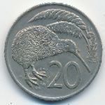 Новая Зеландия, 20 центов (1974 г.)