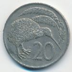 Новая Зеландия, 20 центов (1973 г.)