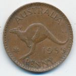 Австралия, 1 пенни (1955 г.)