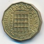 Great Britain, 3 пенса (1965 г.)