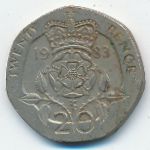 Great Britain, 20 пенсов (1983 г.)