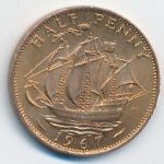 Great Britain, 1/2 пенни (1967 г.)
