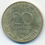 Франция, 20 сентим (1980 г.)