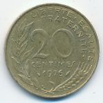 Франция, 20 сентим (1976 г.)