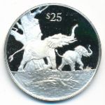 Виргинские острова, 25 долларов (1993 г.)