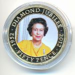 Guernsey, 50 пенсов (2012 г.)