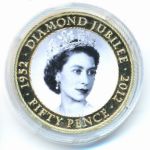 Jersey, 50 пенсов (2011 г.)