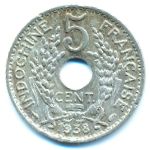 French Indo China, 5 центов (1938 г.)