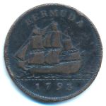 Бермудские острова, 1/2 пенни (1793 г.)