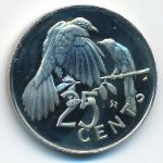 Виргинские острова, 25 центов (1982 г.)