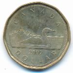 Canada, 1 доллар (2007 г.)