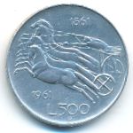 Italy, 500 лир (1961 г.)