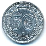 Weimar Republic, 50 рейхспфеннигов (1937 г.)
