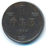 Sweden, 1 эре (1874 г.)