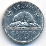Canada, 5 центов (1964 г.)