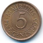 Mauritius, 5 центов (1993 г.)